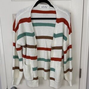 Mod Boutique Women's Multicolor Striped Cardigan